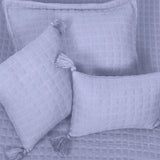 BodyComfy 100% Cotton Hosiery King-Size Fitted Bedcover – Geometrical Quilted Pattern