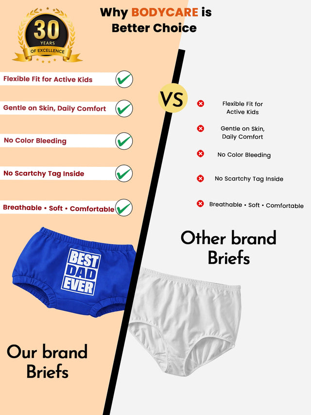 Baby Boys Cotton Blend Innerwear Trunk Printed for Everyday Innerwear Comfort, Secure Fit and Regular Use - Pack of 3