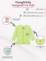 Unisex Baby Front Open Full Sleeves Thermal Top for Warm Winter Innerwear Comfort and Easy Dressing - Pack of 3