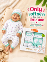 Unisex Baby Cotton Clothing Gift Set with Hospital-Ready Combo Hamper Essentials for Gifting - Pack of 7