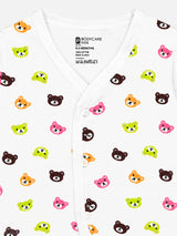 Unisex Baby Front Open Full Sleeves Thermal Set with Top and Bottom for Winter Comfort and Easy Dressing - Pack of 1