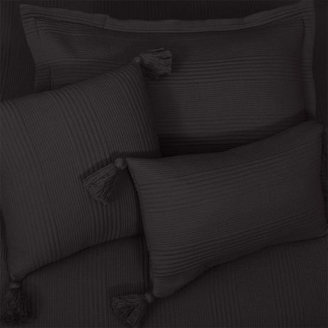 BodyComfy 100% Cotton Hosiery King-Size Fitted Bedcover – Checkered Block Texture