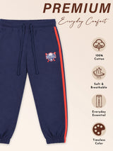 Boys Fleece Track Pant for Casual Wear, Lounge Comfort, Easy Movement and Warm Everyday Wardrobe Use