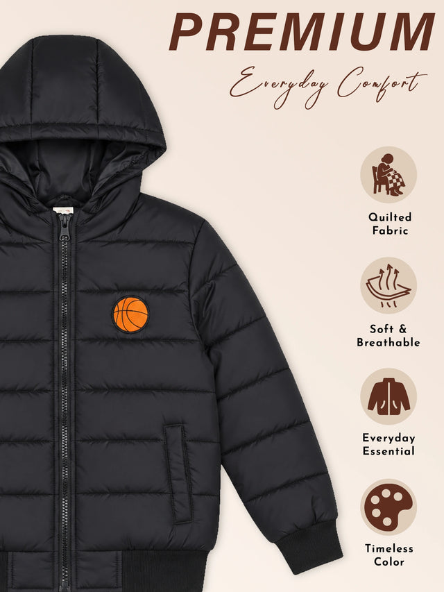 Boys Soft Cotton Blend Jacket for Winter Wear, Warm Comfort, Outdoor Layering and Regular Wardrobe Use