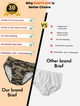 Boys 100% Cotton Brief Inner Elastic Pack of 3