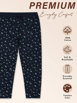 Baby Girls Cotton Track Pant Regular Fit Mid Rise for Everyday Comfort, Lounge Wear, Easy Movement and Wardrobe Essentials