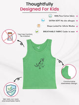 Boys 100% Cotton Vest Round Neck Regular Fit Pack of 2