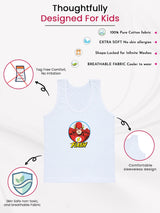 Boys Justice League Vest Round Neck Sleeveless Pack of 3