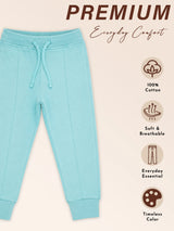 Boys French Terry Track Pant with Printed Regular Fit for Sports, Lounge Wear and Active Casual Comfort