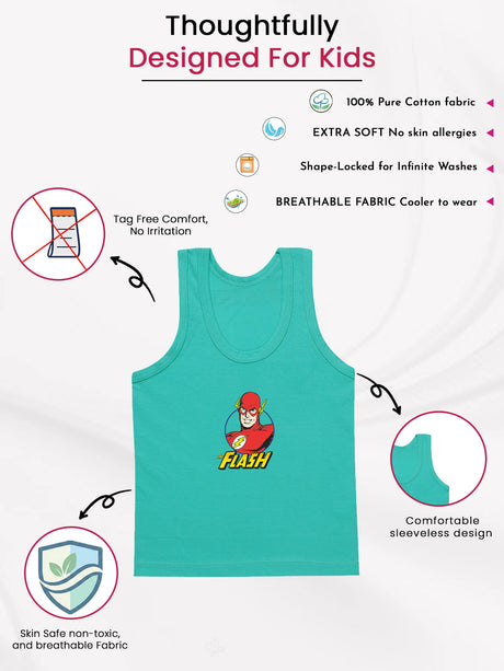 Bodycare Boys Cotton Vest Round Neck Sleeveless Benten Pack Of 6