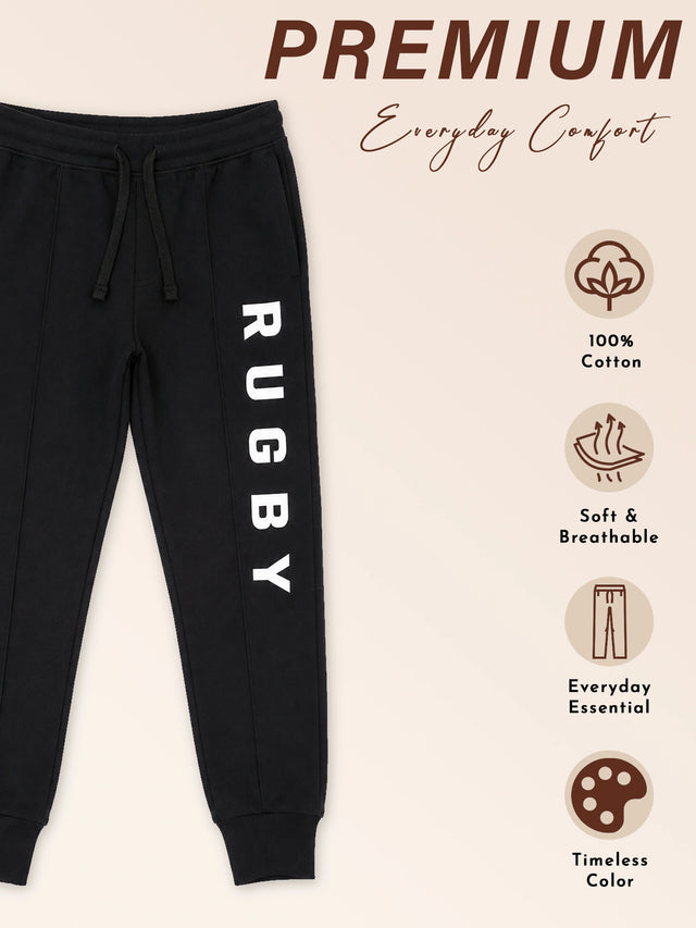 Boys Cotton Regular Fit Track Pant for Sports Use, Casual Wear, Easy Movement and Everyday Sports Comfort