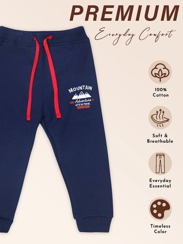Baby Boys Solid Track Pant for Relaxed Casual Dressing, Lounge Wear and Comfortable Everyday Movement - Pack of 1