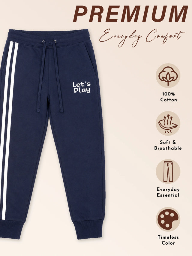 Boys French Terry Track Pant for Casual Wear, Lounge Comfort, Easy Movement and Everyday Wardrobe Use