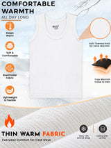 Unisex Round Neck Sleeveless Thermal Top for Warm Winter Wear, Easy Base Layering and Everyday Comfort - Pack of 1