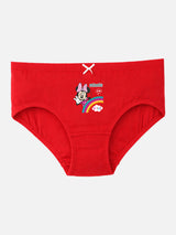 Girls Minnie & Friends Printed Panty 100% Cotton Underwear with Inner Elastic for Soft Comfort and Daily Use - Pack of 5