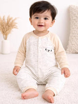 Baby Girls Interlock Romper for Everyday Comfort, Easy Dressing, Playtime Movement, Regular Wear and Wardrobe Use
