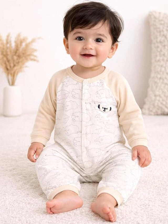 Baby Girls Interlock Romper for Everyday Comfort, Easy Dressing, Playtime Movement, Regular Wear and Wardrobe Use