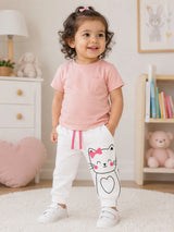Girls Lightweight Stretchable Track Pant for Casual Wear, Outdoor Play, Easy Movement and Everyday Comfort