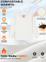 Unisex Antibacterial Round Neck Full Sleeve Thermal Top for Winter Innerwear Comfort and Warm Base Wear - Pack of 2