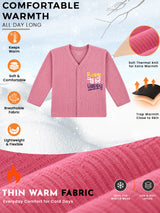 Unisex Front Open Thermal Top with Full Sleeves, Warm Innerwear Comfort and Practical Winter Essential - Pack of 1