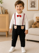 Baby Boys Romper Printed Solid Interlock for Gentle Baby Comfort, Easy Dressing and Daily Essentials