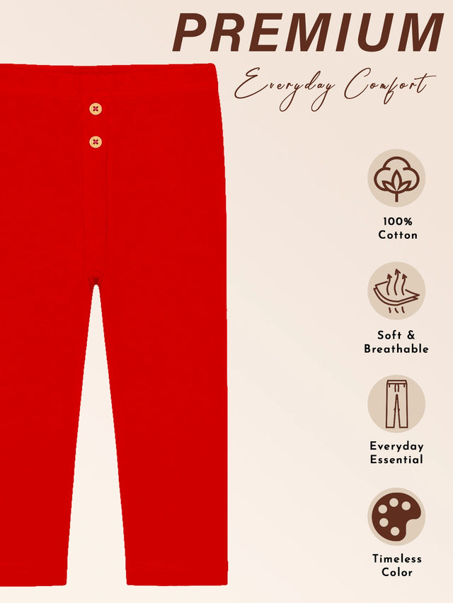 Baby Girls Cotton Blend Full Length Track Pant with Soft Stretchable Fabric and Elastic Waistband for Casual Bottom Wear