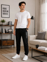 Men Cotton Track Pant with Straight Fit for Gym, Running, Workout, Lounge Wear and Casual Sports Use