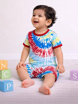 Baby Boys 100% Cotton Half Sleeve Romper with Round Neck Design for Baby Dress and Sleepsuit Comfort
