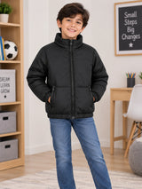 Boys Round Neck Full Sleeves Jacket with Comfortable Outerwear Styling, Regular Casual Use and Easy Comfort