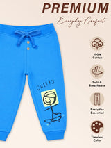 Baby Boys 100% Cotton Track Pant for Comfortable Casual Wear, Lounge Wear and Easy Everyday Movement