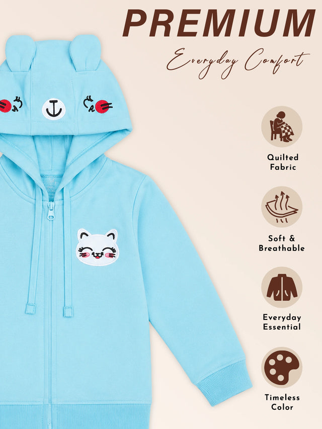 Baby Girls French Terry Sweatshirt for Casual Wear, Everyday Comfort, Easy Movement and Regular Wardrobe Use