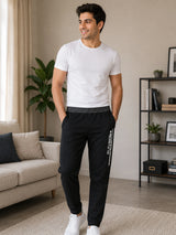 Men Cotton Track Pant with Slim Fit for Gym, Running, Workout, Lounge Wear and Casual Sports Use for Everyday Comfort