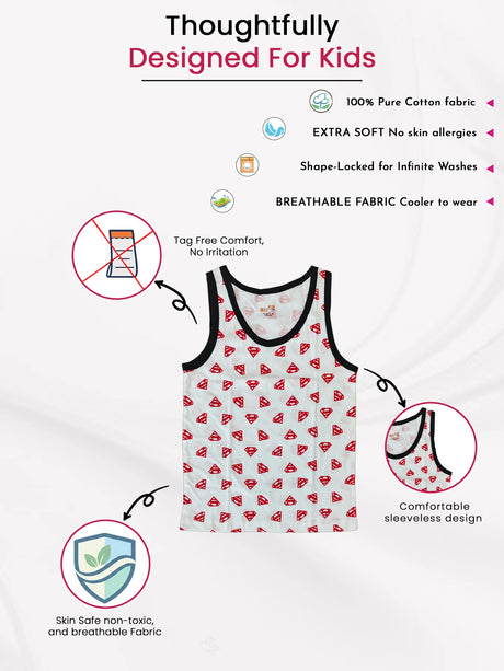 Boys Vest Round Neck Sleeveless