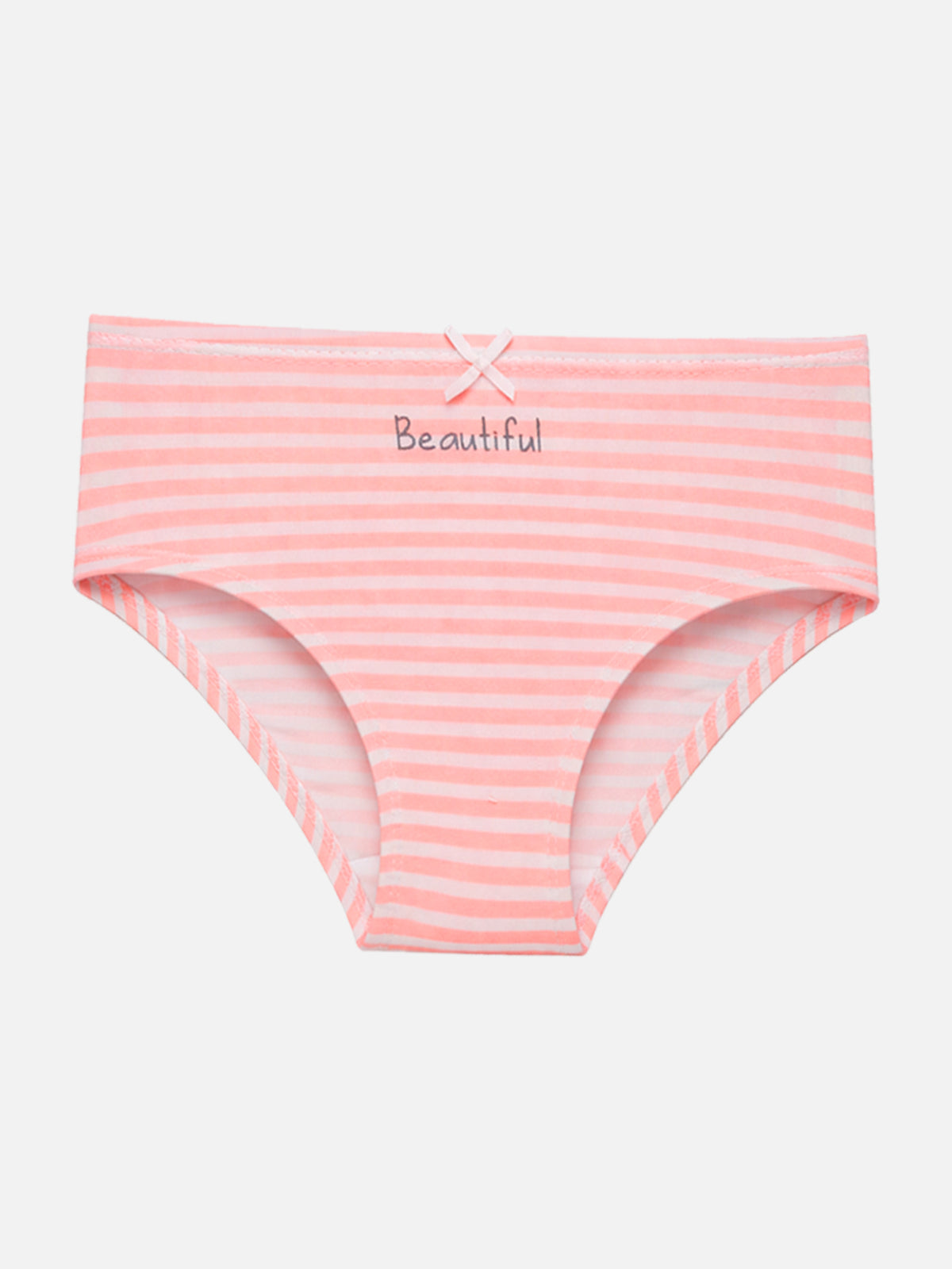 Girls Innerwear Panty Cotton Spandex Full Coverage Brief with Inner Elastic for Everyday Comfort - Pack of 3