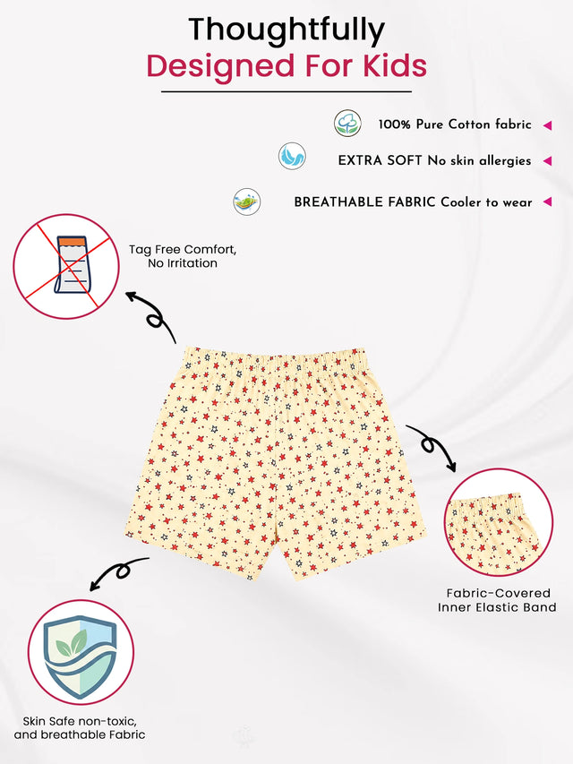 Girls Woven Shorts with Ultrasoft Durable Waistband for All-Day Comfort and Easy Movement - Pack of 2