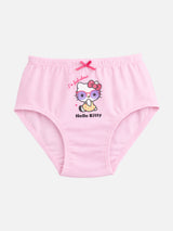 Girls Hello Kitty Panty Cotton with Inner Elastic for Everyday Comfort and Kids Essential - Pack of 5