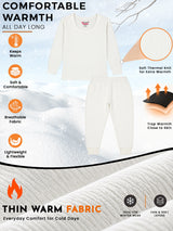 Unisex Antibacterial Thermal Top with Round Neck and Full Sleeves for Winter Layering and Cold-Weather Comfort - Pack of 1