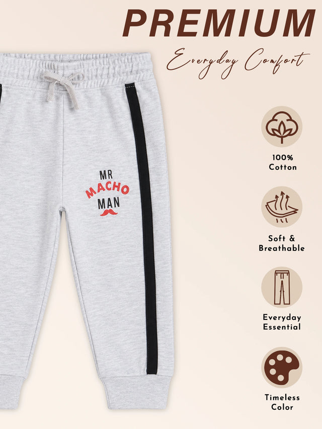 Baby Boys Cotton Solid Track Pant for Everyday Comfort, Casual Wear, Easy Movement and Lounge Wear Essentials