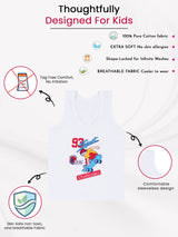 Boys Vest Round Neck Sleeveless Pack of 6 - Bodycare