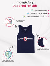 Boys Avengers Vest Round Neck Sleeveless - Pack of 6