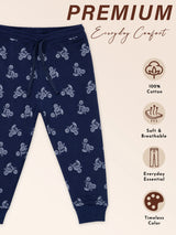 Baby Boys Printed Track Pant with Easy Movement Comfort for Casual Wear, Playtime and Everyday Lounge Use - Pack of 1
