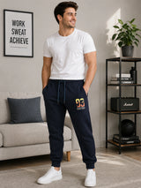 Men Cotton Track Pant for Gym, Running, Workout, Lounge Wear, Relaxed Casual Sports Comfort and Regular Use