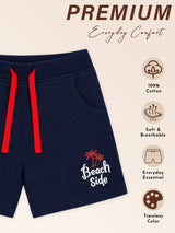 Boys Solid Shorts with Easy Pull-On Comfort for Casual Wear, Lounge Wear and Everyday Movement - Pack of 2