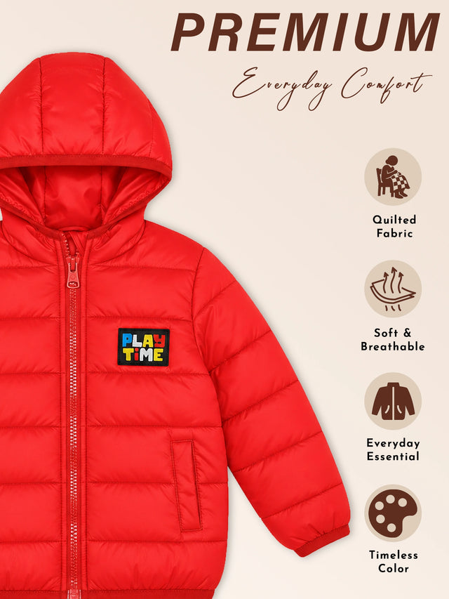 Baby Boys Soft Cotton Blend Jacket for Winter Wear, Warm Comfort, Easy Layering and Regular Wardrobe Use