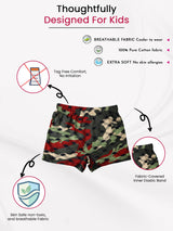 Boys 100% Cotton Trunk Inner Elastic Pack of 3