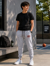 Boys French Terry Cotton Track Pant with Regular Fit Jogger Style for Casual Wear and Comfortable Active Movement