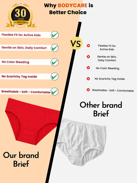 Baby Boys Brief Inner Elastic Pack of 6