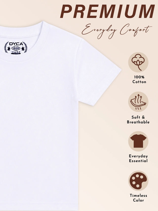 Boys T-Shirt Round Neck Half Sleeves for Everyday Comfort, Casual Styling, Easy Movement and Kids Wardrobe Essentials