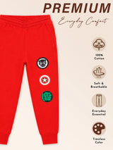 Boys French Terry Printed Track Pant with Regular Fit for Sports, Casual Wear, Lounge Comfort and Easy Movement