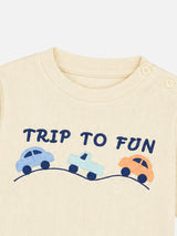 Baby Boys Printed Cotton Full Sleeve T-Shirt and Pajami Set with Lower for Casual Wear and Sleepwear Comfort